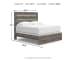 Graystorm - King Panel Bed - Brown Gray