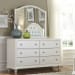 Stardust - Dresser & Mirror - White