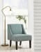 Janesley - Teal / Cream - Accent Chair