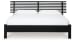 Danziar - Black - King Slat Panel Bed With Low Footboard