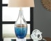 Johanna - Blue / Clear - Glass Table Lamp (Set of 2)