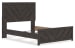 Prendonea - Charcoal - Queen Panel Bed