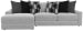 Arlo - 2 Piece Oversized Sofa Chaise (LSF Chaise) - Arctic