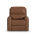 Linden - Power Swivel Gliding Recliner With Power Headrest, Lumbar, Heat & Massage - Caramel