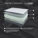 12 Inch Chime Elite - White / Gray- 2 Pc. - Plush Queen Mattress, Adjustable Base - Head & Foot Positioning