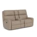 Rio - Power Reclining Loveseat With Console - Light Brown