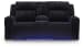 Forest Lake - Power Reclining Loveseat With Console / Adj Headrest - Black