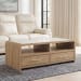 Dovander - Rectangular Cocktail Table - White / Natural