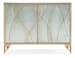 Melange - Joannie 2-Door Chest - Light Blue / Gold