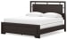 Covetown - Dark Brown - California King Panel Bed