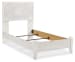 Paxberry - Twin Panel Bed - Whitewash