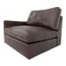 Thurlow - Leather Left Arm Facing Chair - Espresso Brown