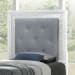Reflections - Twin Upholstered Panel Headboard With Lights - White