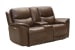Kaden - Console Loveseat- Wall Prox. Recliner With Power And Power Headrest And Lumbar - Light Brown