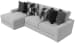 Arlo - 2 Piece Oversized Sofa Chaise (LSF Chaise) - Arctic