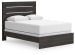 Hollivern - Dark Gray - Queen Panel Bed