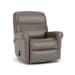 Davis - Leather Swivel Gliding Recliner - Dark Gray