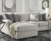 Dellara - Chalk - Left Arm Facing Chaise 2 Pc Sectional