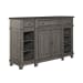 River Place - Breakfront Server - Medium Gray