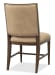 Cashiers - Dining Side Leather Chair (Set of 2) - Chestnut / Vintage Ecru