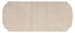 Nouveau Chic - Rectangle Dining Table With 1-22in Leaf - Light Brown