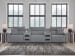 Modmax II - 5-Piece Power Reclining Sectional With 2 Audio Consoles - Salt And Pepper