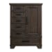 Colorado City - 6-Drawer Door Chest - Charcoal