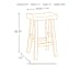 Glosco - Dark Brown - Tall Stool (Set of 2)
