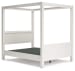 Aprilyn - White - 4 Pc. - Dresser, Queen Canopy Bed
