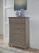 Lettner - Light Gray - 8 Pc. - Dresser, Mirror, Chest, King Sleigh Bed With 2 Storage Drawers, 2 Nightstands