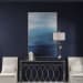 Moonlit Sea - Hand Painted Canvas - Blue