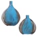 Adrie - Art Glass Vases (Set of 2) - Black & Blue