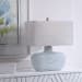 Matisse - Textured Glass Table Lamp - Light Blue