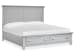 Charleston - California King Panel Storage Bed With 2 Nightstands - Harbor Gray