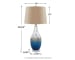 Johanna - Blue / Clear - Glass Table Lamp (Set of 2)