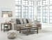 Ardsley - Pewter - Right Arm Facing Corner Chaise with Loveseat 2 Pc Sectional