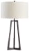 Wynlett - Light Gray - Metal Table Lamp 