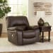 Leesworth - Power Rocker Recliner - Dark Brown