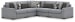 Bealton - Salt and Pepper - 5-Piece Sectional