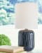 Hengrove - Navy - Ceramic Table Lamp 
