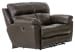 Costa - Top Grain Italian Leather Lay Flat Reclining Loveseat - Chocolate