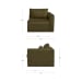 Swift - Right Arm Facing Chair - Dark Green