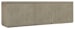 Linville Falls - 96" Credenza With Small File And 2 Opens - Gray