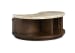McPherson - Round Cocktail Table With 2 End Tables And Demilune Sofa Table - Burnt Umber / Gray