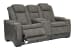 Next-Gen Durapella - Slate - Power Reclining Loveseat with Console/Adj Headrest