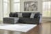 Biddeford - Ebony - 2-Piece Sleeper Sectional With Laf Corner Chaise