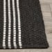 Performance Sorrento Stripe - Rug 2.6' x 8' - Charcoal/Ivory