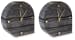 Janmour - Black - Table Clock (Set of 2)