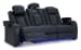 Fyne-Dyme - Sapphire - Power Reclining Sofa With Adj Headrest