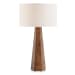 Mccaffrey - Tapered Burl Table Lamp - Woodtone